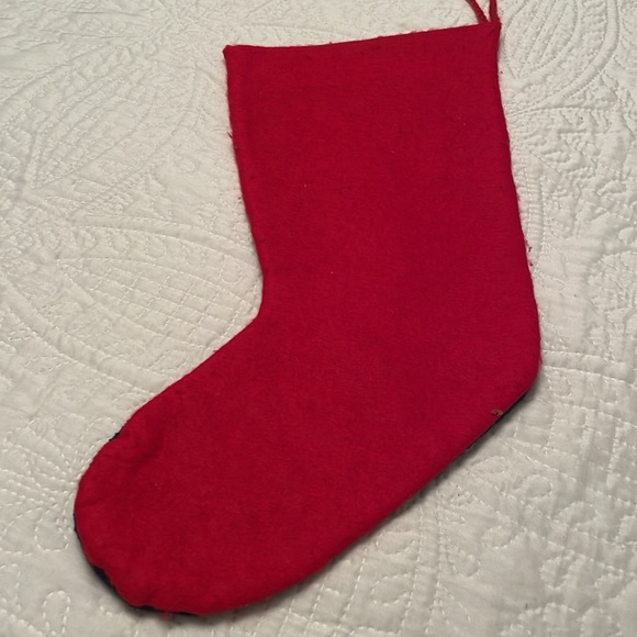 Handmade Counted Cross-stitch Christmas Stocking with Name RYAN - Picture 9 of 9